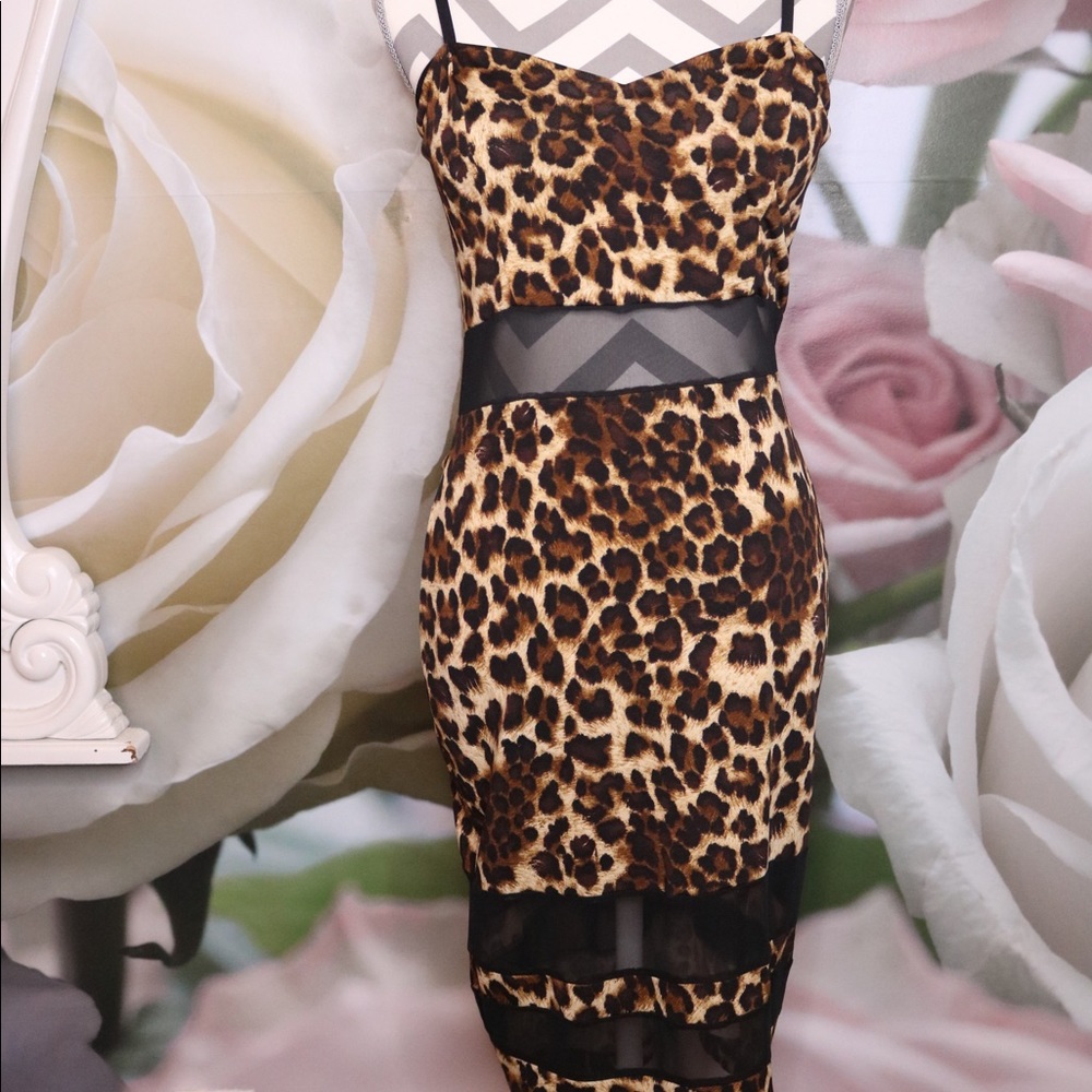 Leopard party dress